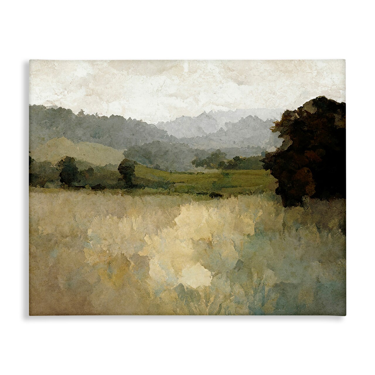 Stupell Industries Green Impressionist Scenery Canvas Design By Gina Kelly
